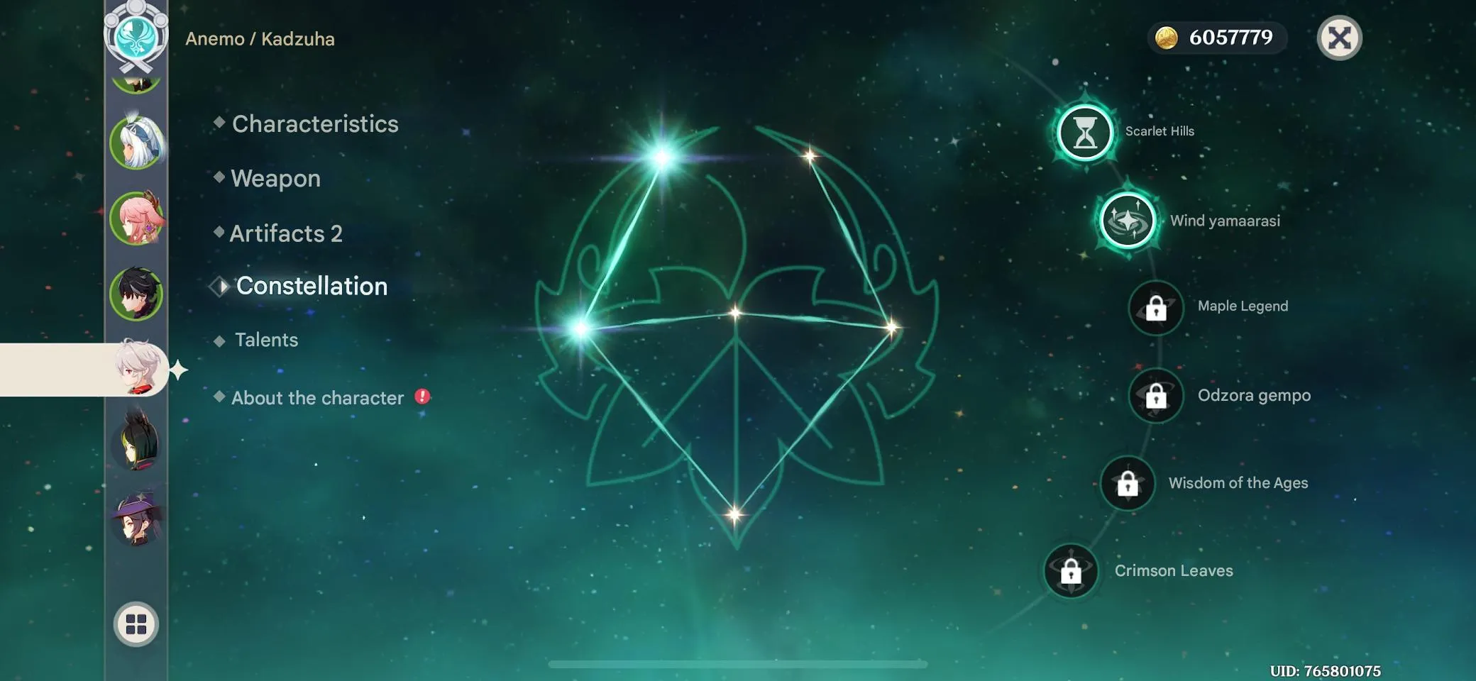 GI1363 High AR51 Lumine starter with Wriothesley, Kazuha C2, Mualani with Signature Weapon, Yae Miko, Kinich and many 4-star characters 